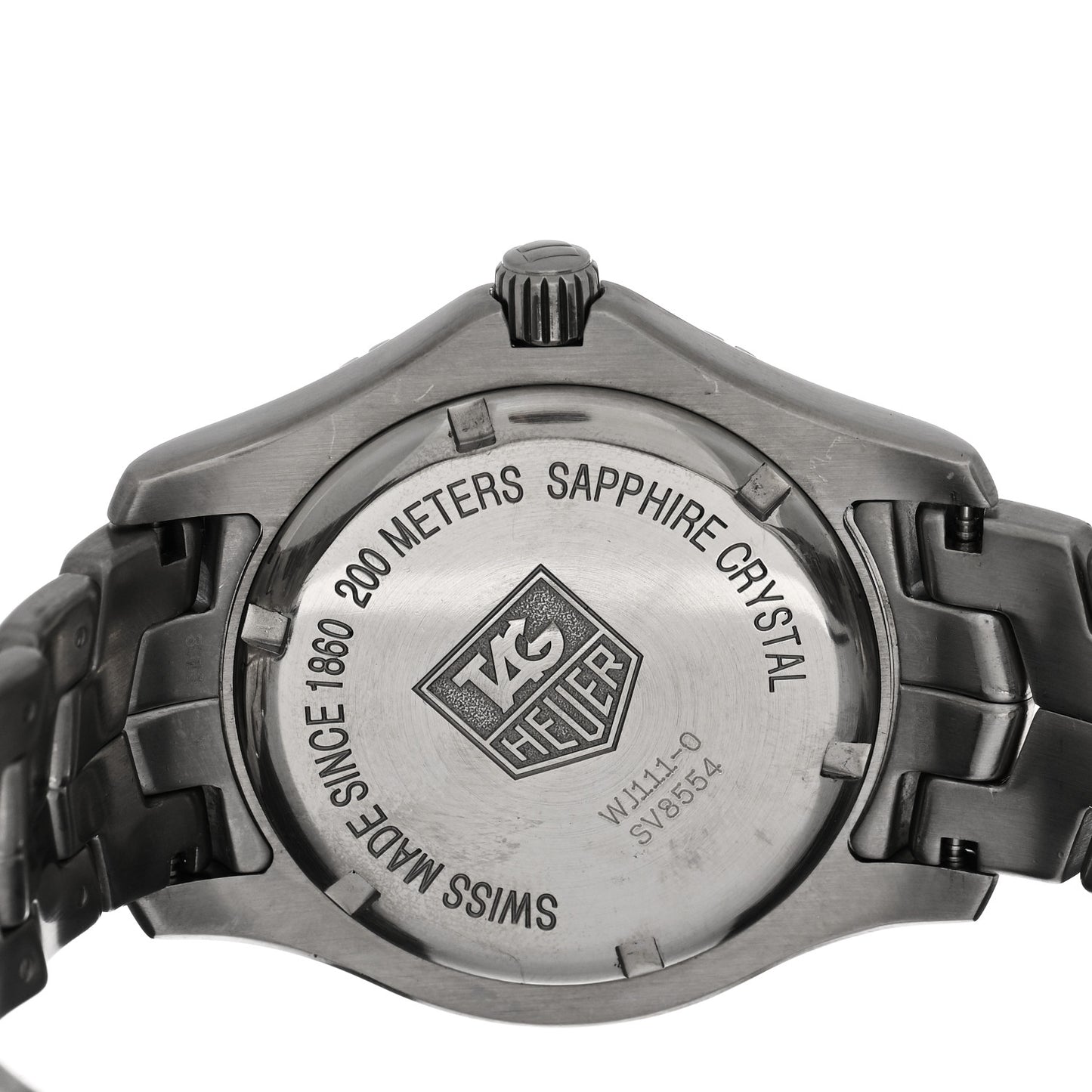 Stainless Steel 39mm Link Quartz Watch Silver WJ111-0