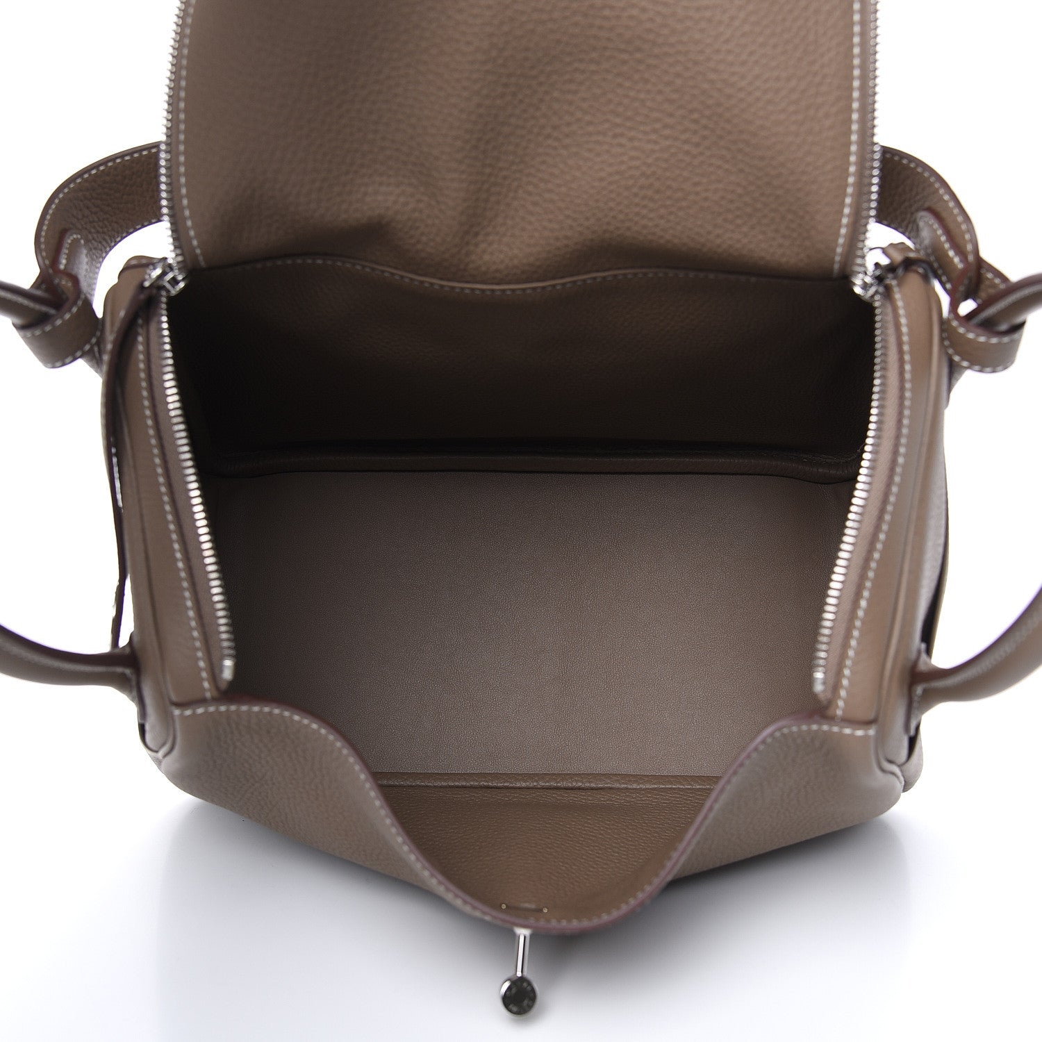 Hermes Taurillon Clemence Lindy 30 Etoupe 5 of 11