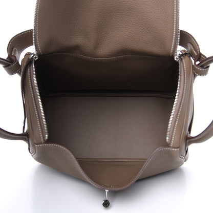 Hermes Taurillon Clemence Lindy 30 Etoupe 5 of 11