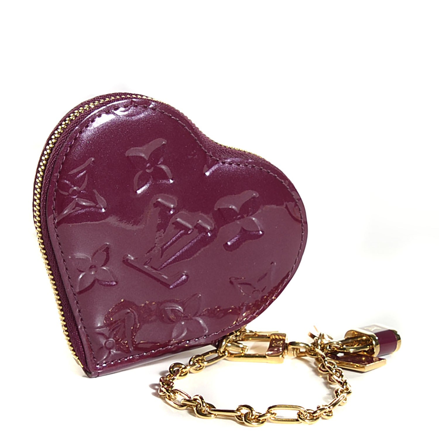 Louis Vuitton Vernis Heart Coin Purse Violet 3 of 7