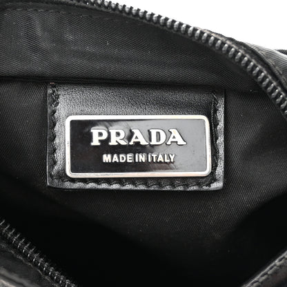 Prada Tessuto Nylon Saffiano Flat Messenger Bag Black 6 of 9
