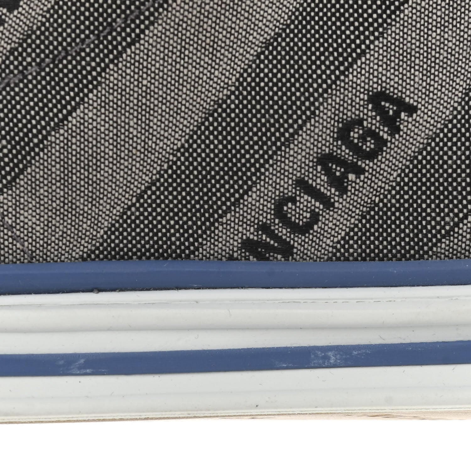Balenciaga Canvas Jacquard Diagonal Allover Logo Womens Match Graffiti Sneakers 40 Grey 8 of 14