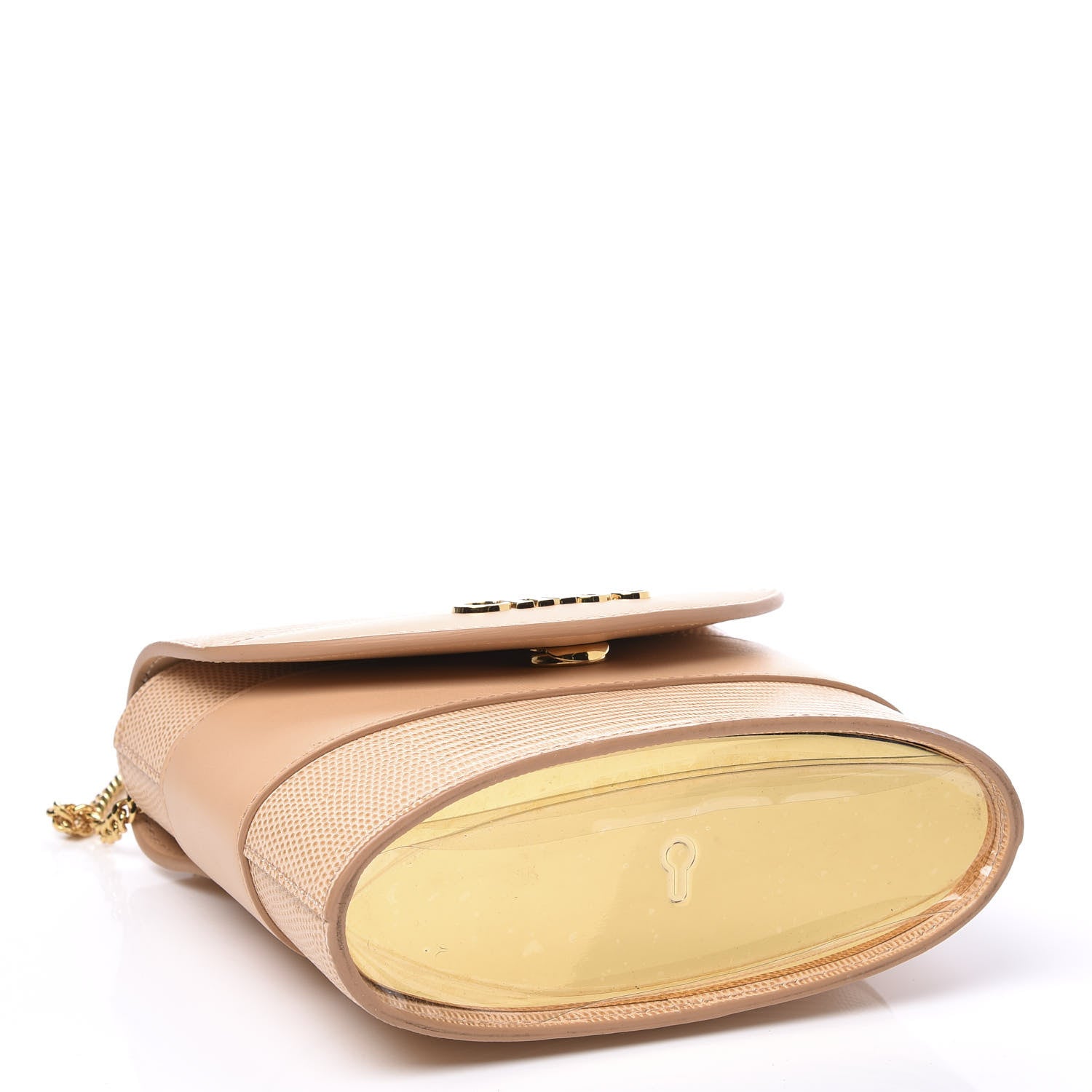 Chloe Calfskin Lizard Embossed Small Aby Lock Delicate Pink 3 of 11