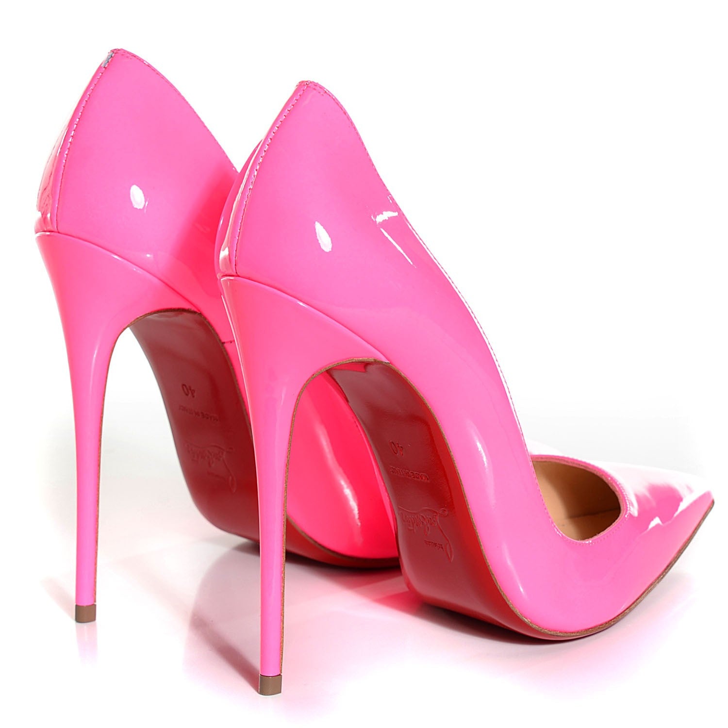 Christian Louboutin Patent So Kate 120 Pumps 40 Shocking Pink 4 of 7