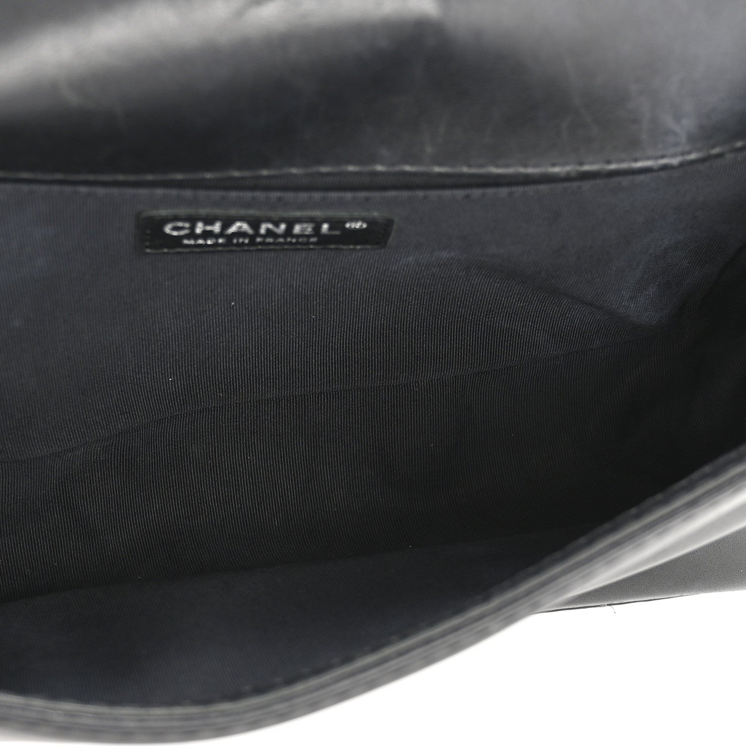 Chanel Calfskin Quilted Double Stitch New Medium Boy Flap Black 5 of 14