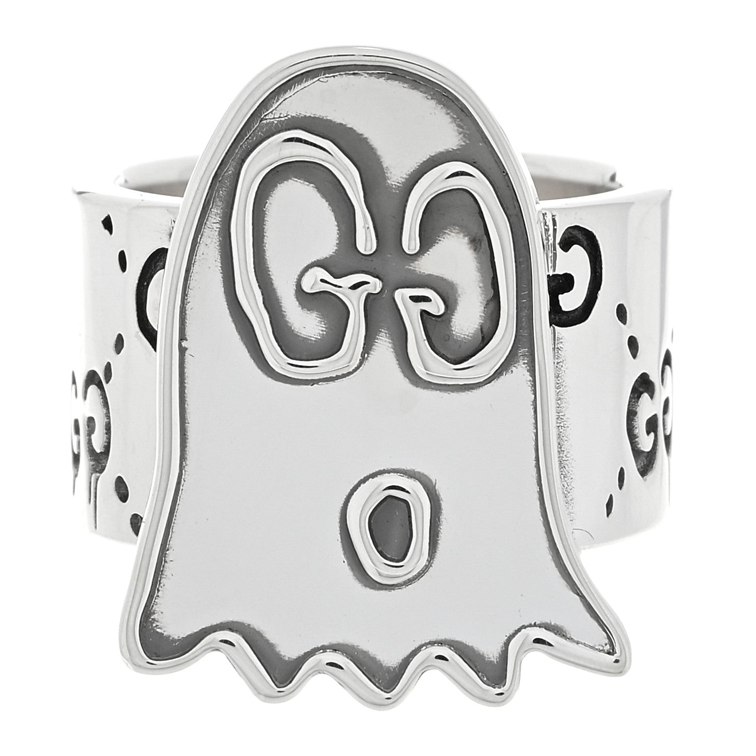 Gucci Sterling Silver GucciGhost Ring 52 6 1 of 4