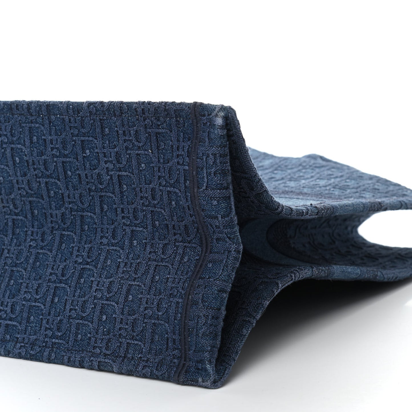Oblique Denim Book Tote Denim Blue