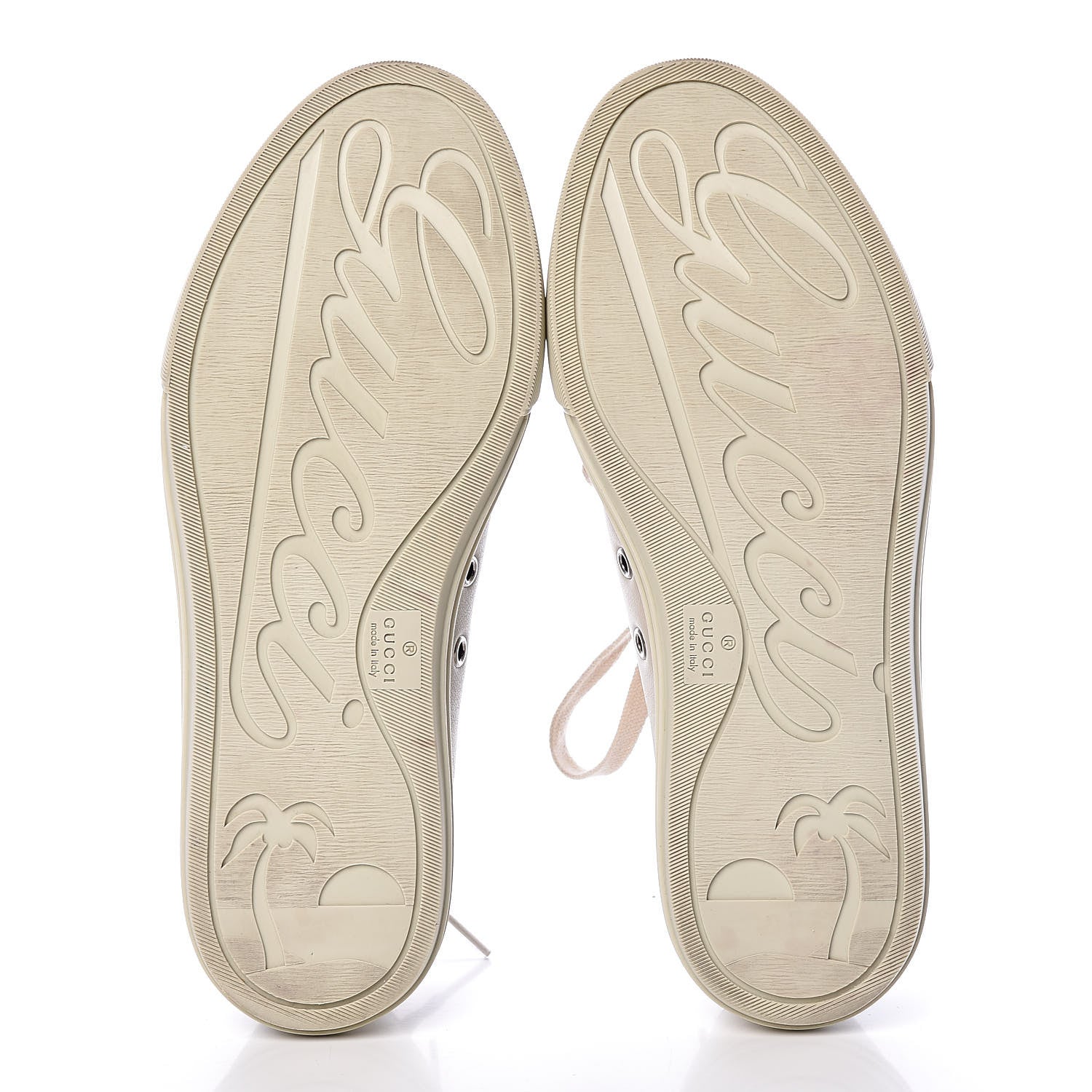 Gucci Calfskin Miro Soft Mens Lace Up Sneakers 5.5 Mystic White 11 of 12