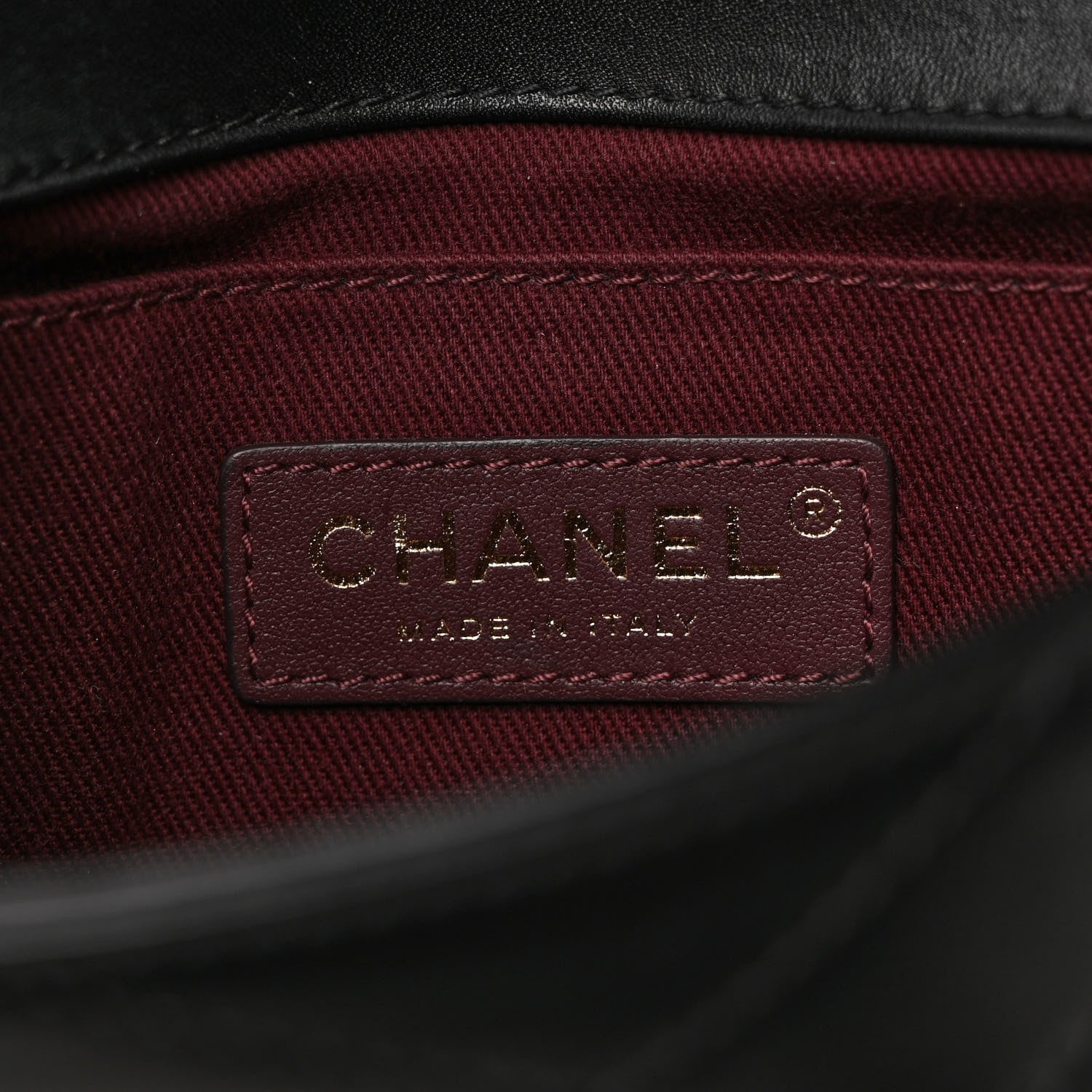 Chanel Calfskin Chevron Stitched Coco Waist Bag Black 6 of 9