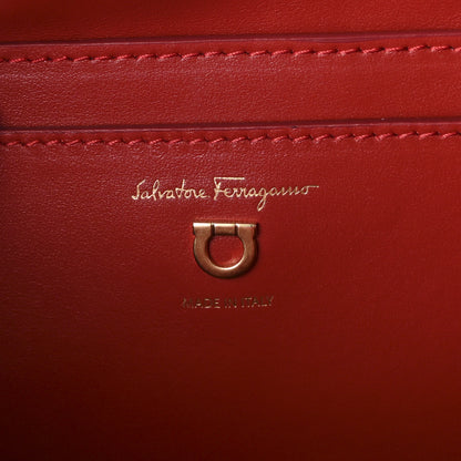 Salvatore Ferragamo Calfskin Quilted Gancini Camera Bag Red 6 of 9