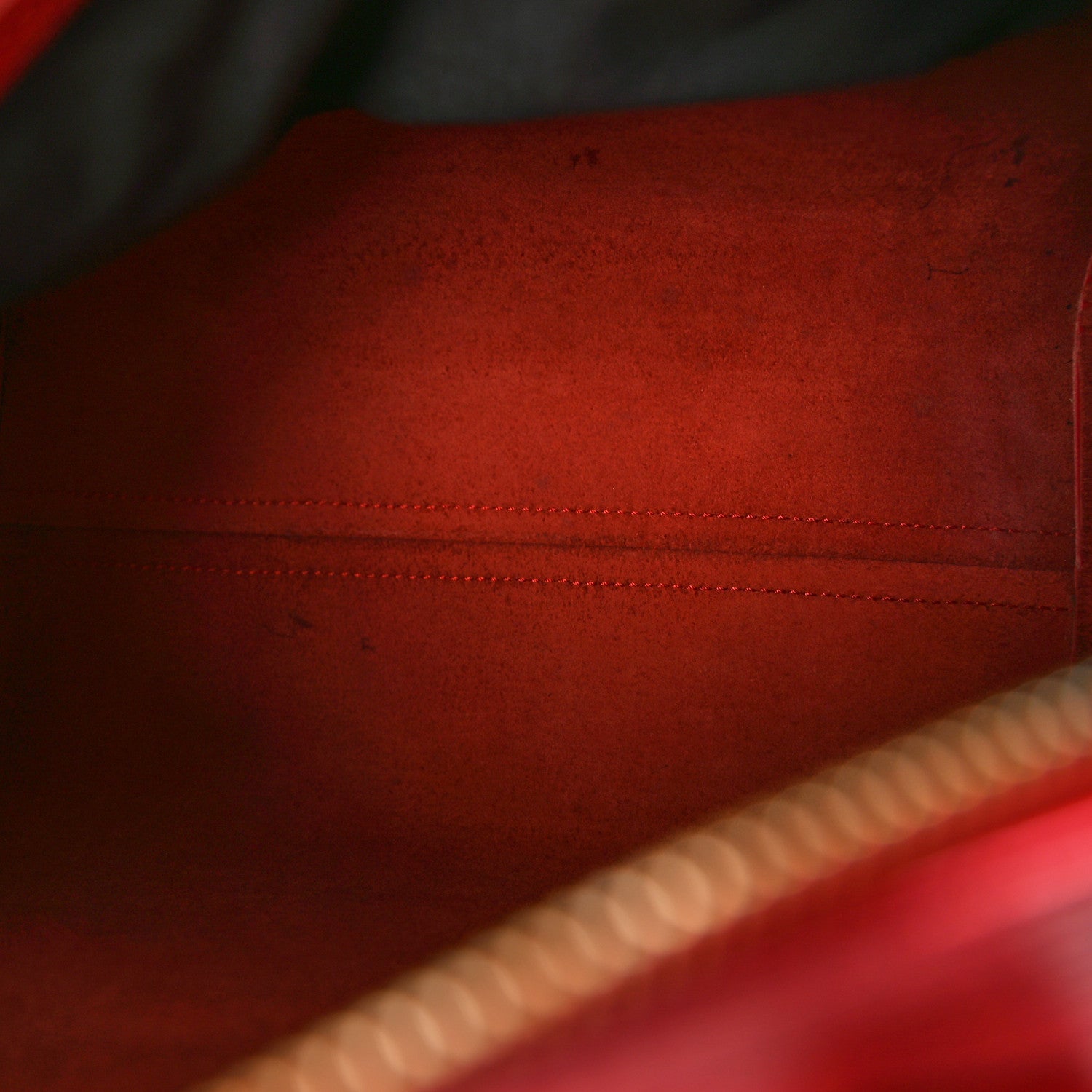 Louis Vuitton Epi Speedy 25 Castillan Red 5 of 10