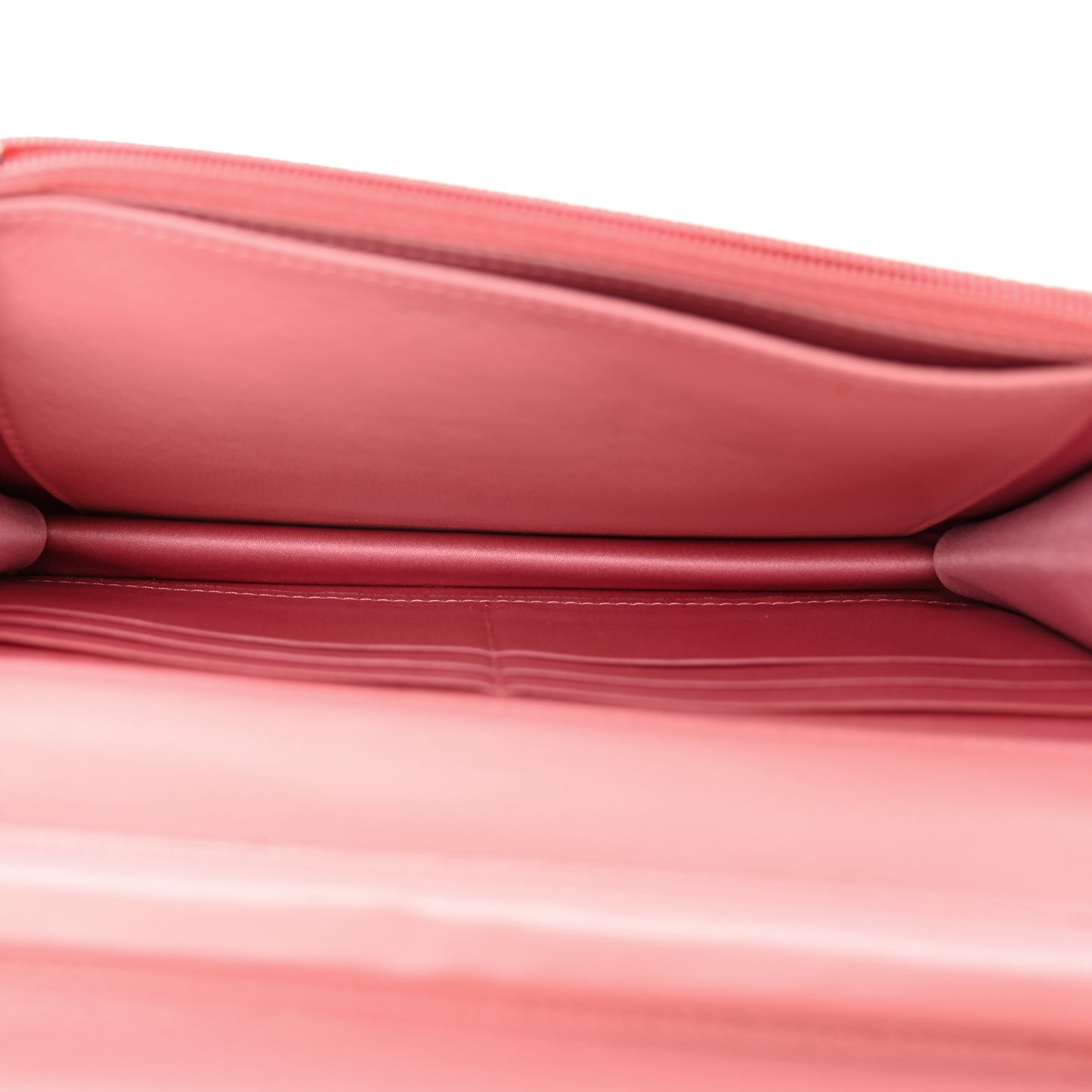 Lambskin Camellia Embossed Wallet on Chain WOC Pink