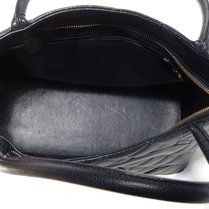 Chanel Caviar Quilted Medallion CC Tote Navy 5 of 8