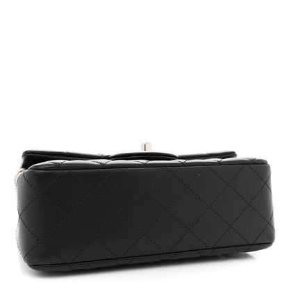 Chanel Lambskin Quilted Mini Rectangular Flap Black 4 of 11