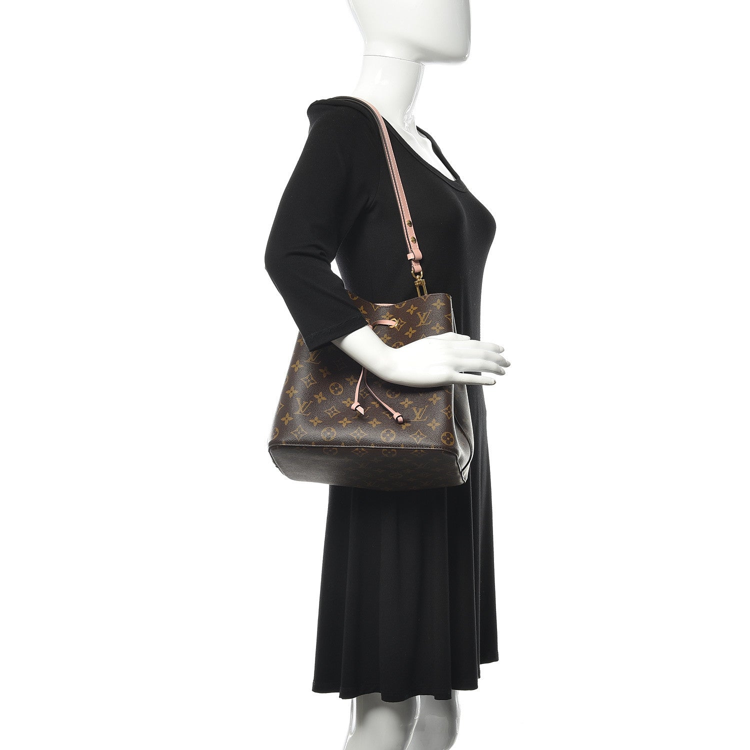Louis Vuitton Monogram Neonoe MM Rose Poudre 2 of 9