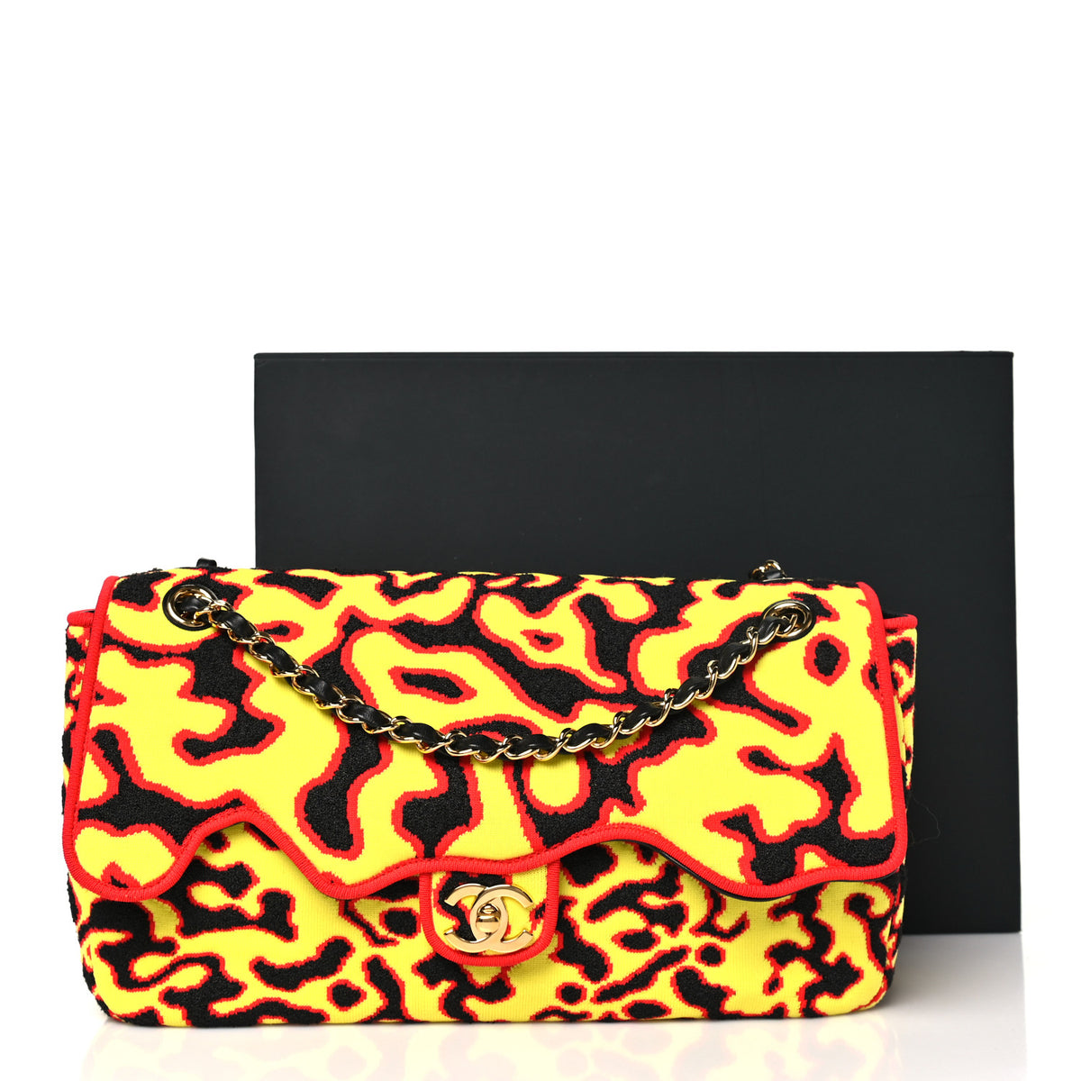 Mixed Fibers Magma Maxi Flap Yellow Black Red