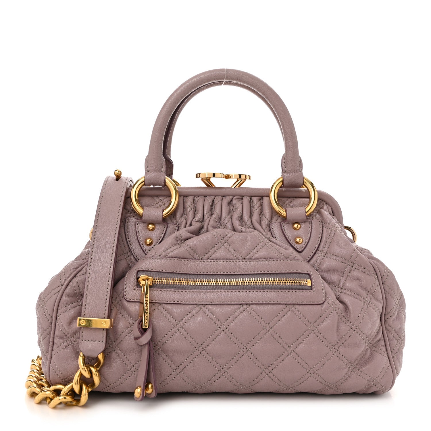 Marc Jacobs Calfskin Quilted Stam Blush 1 of 12