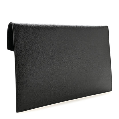 Saint Laurent Grain De Poudre Uptown Pouch Black 3 of 8