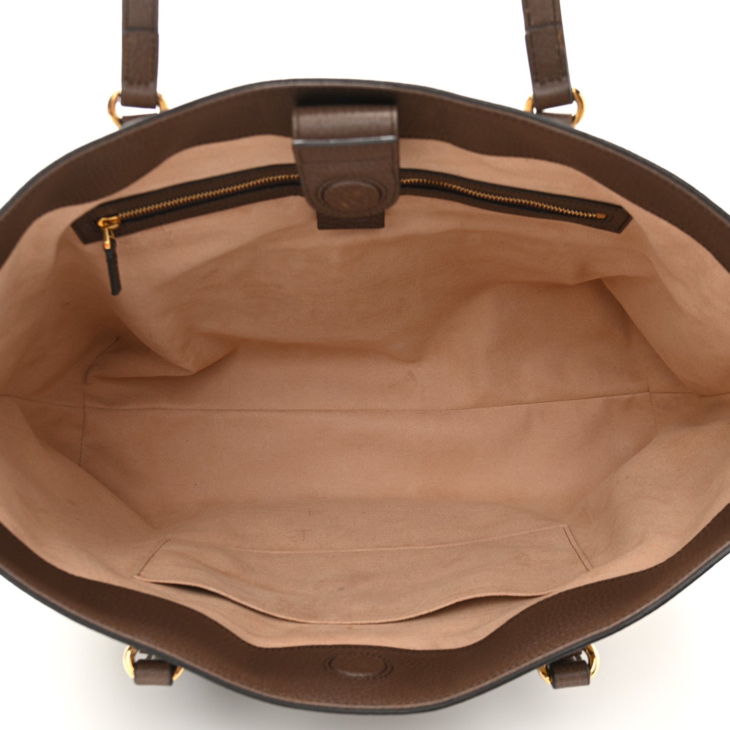 GG Supreme Monogram Medium Ophidia Shopping Tote Brown