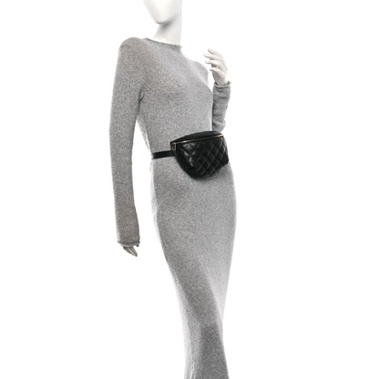 Chanel Calfskin Quilted Waist Belt Bag Black 2 of 9