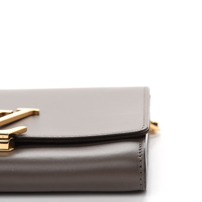 Louis Vuitton Calfskin Chain Louise GM Granit 8 of 9