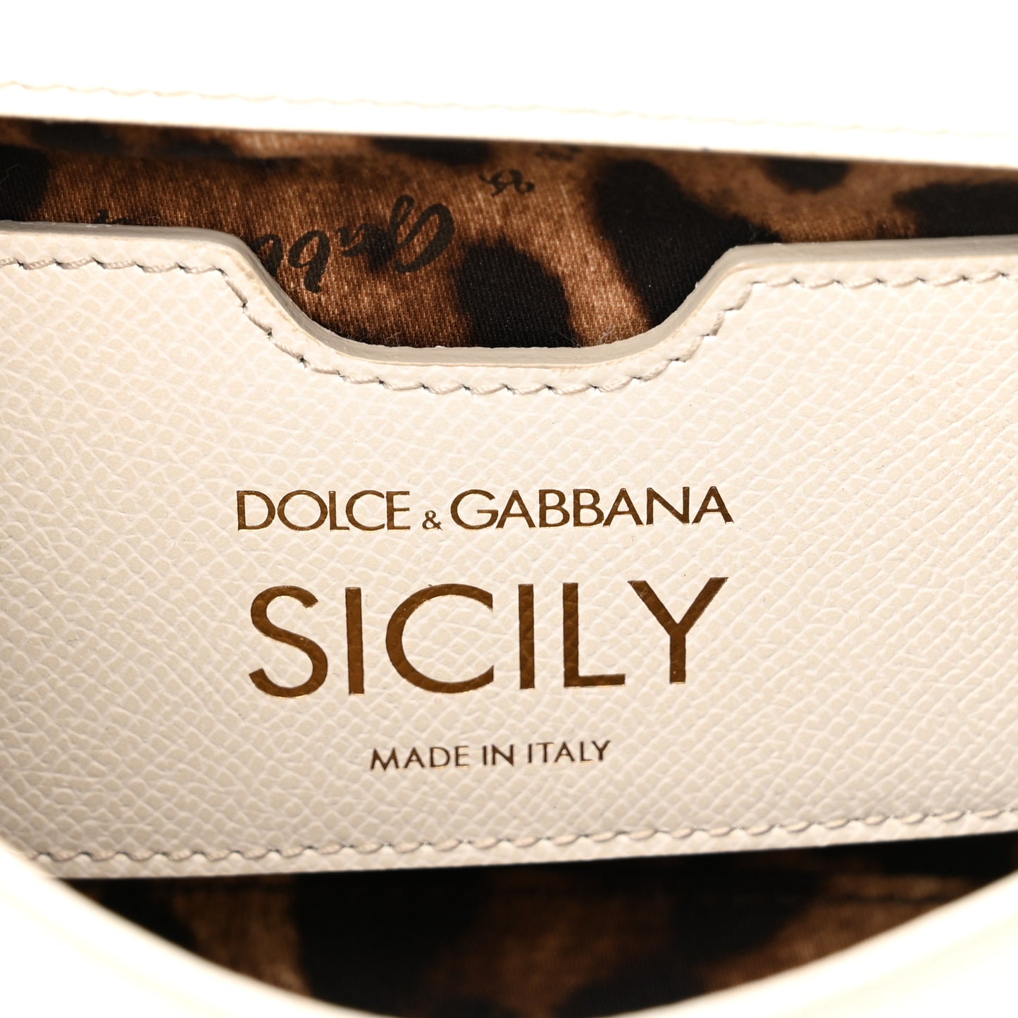 Lizard Calfskin Embossed Small Miss Sicily Satchel White