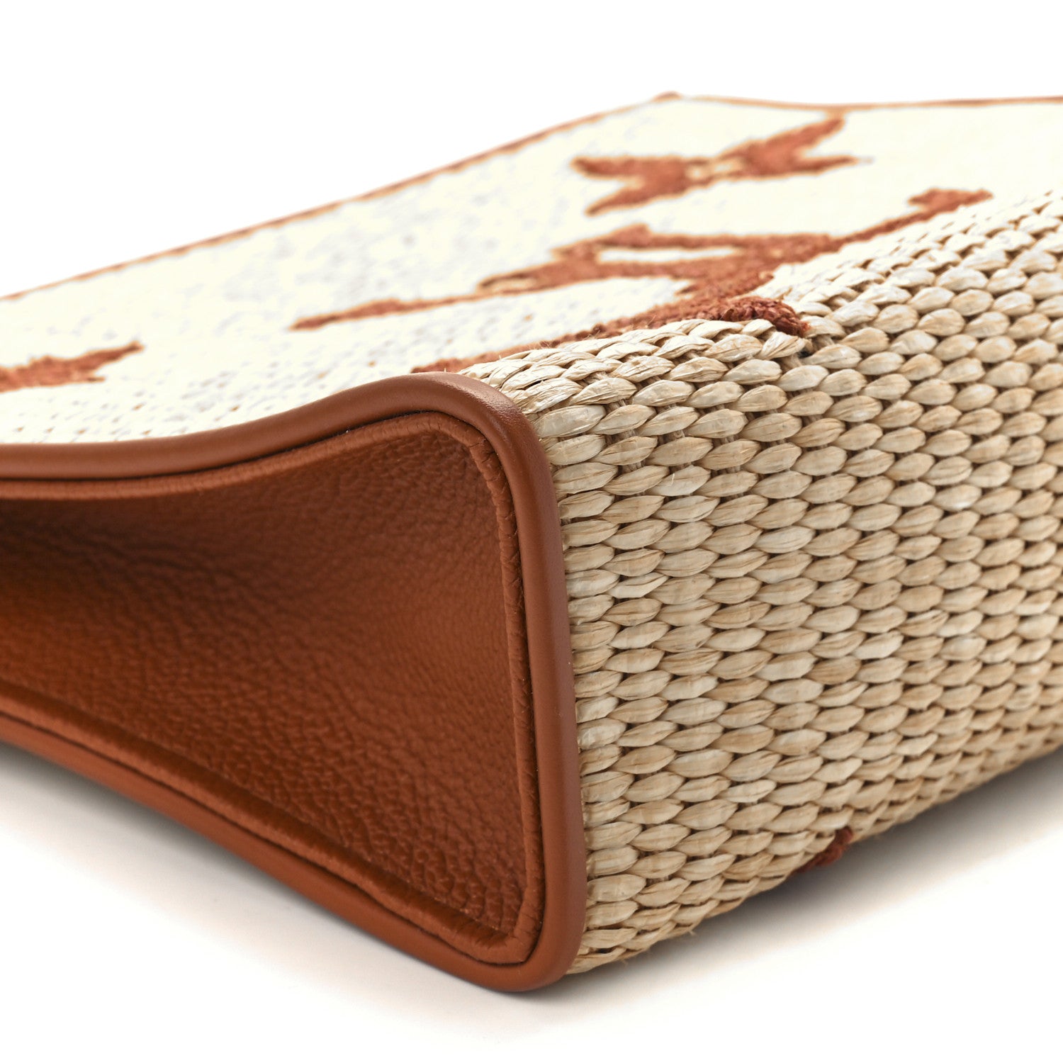 Louis Vuitton Raffia Monogram Giant Toiletry Pouch 26 Tan 9 of 10