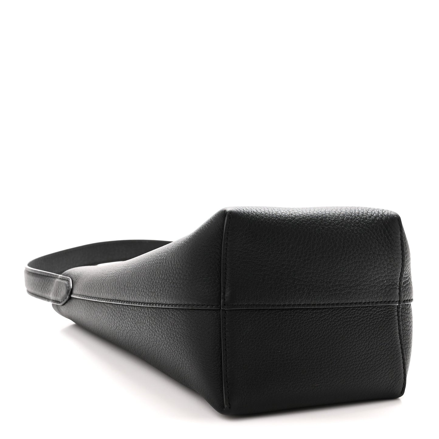 Grained Calfskin Small N/S Park Tote Black