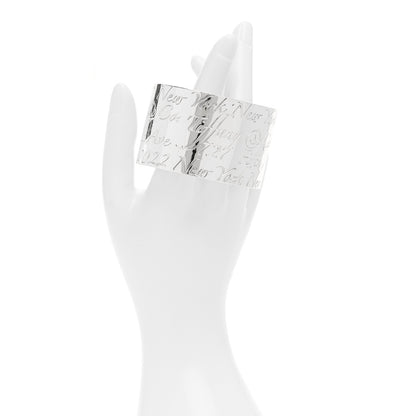 Tiffany Sterling Silver Wide Notes Cuff Bracelet 2 of 4