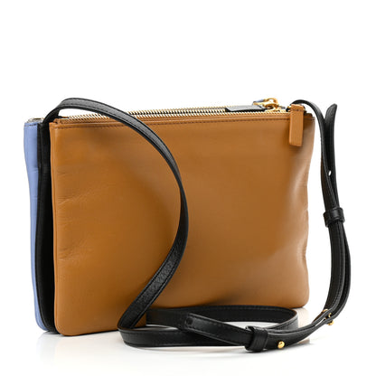 Celine Lambskin Small Multicolor Trio Crossbody Bag Porcelain 3 of 10