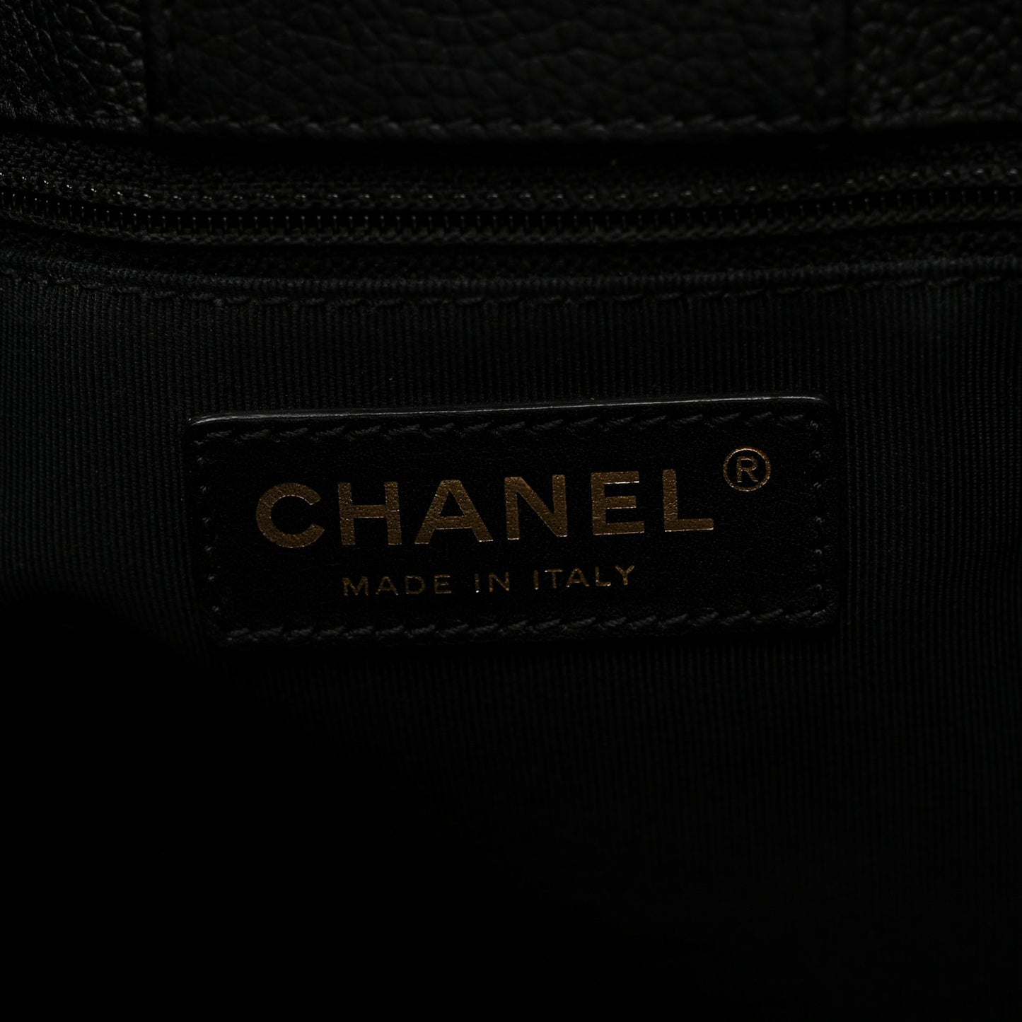 Calfskin Cerf Executive Shopper Tote Black