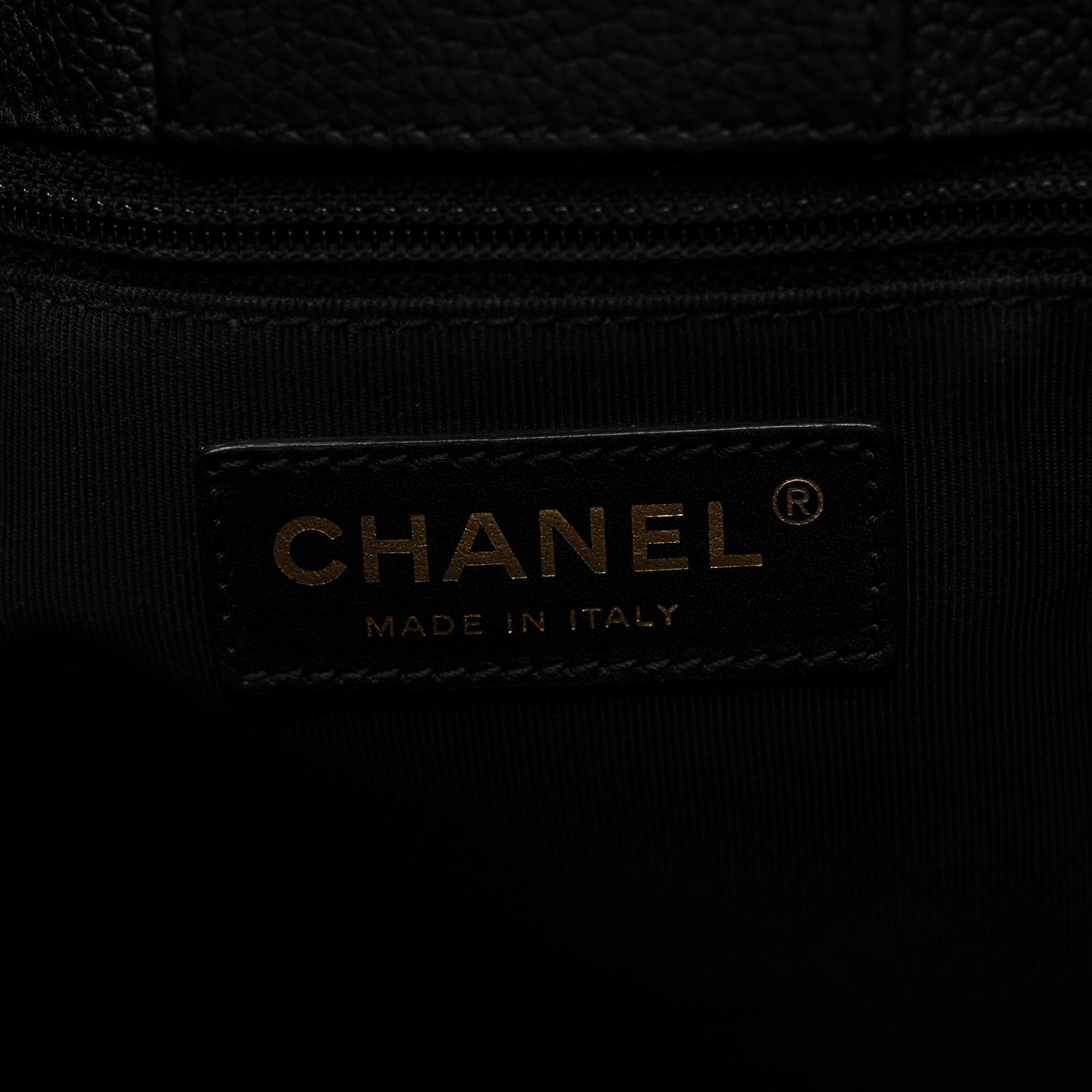 Chanel Calfskin Cerf Executive Shopper Tote Black 6 of 10