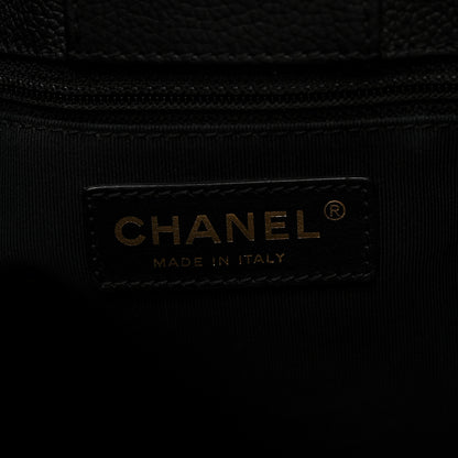 Chanel Calfskin Cerf Executive Shopper Tote Black 6 of 10