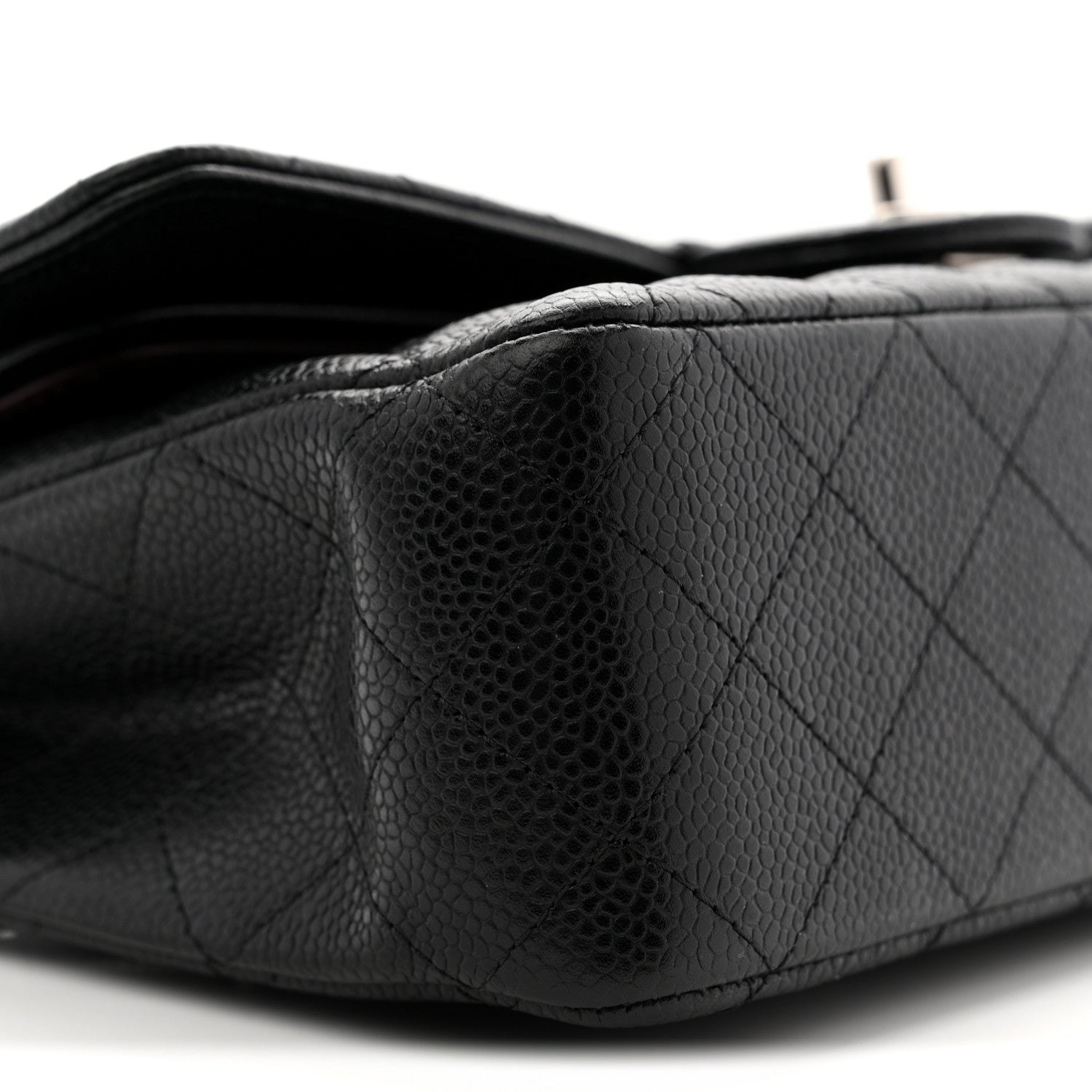 Chanel Caviar Quilted Medium Double Flap Black 9 of 10