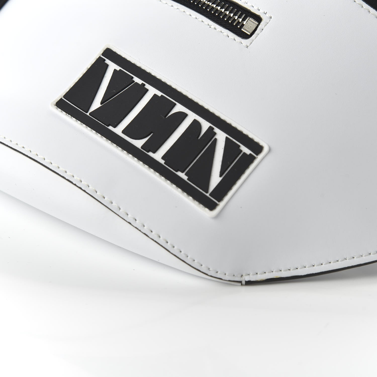 Valentino Garavani Calfskin VLTN Belt Bag White Black 7 of 9