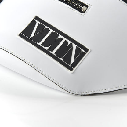 Valentino Garavani Calfskin VLTN Belt Bag White Black 7 of 9