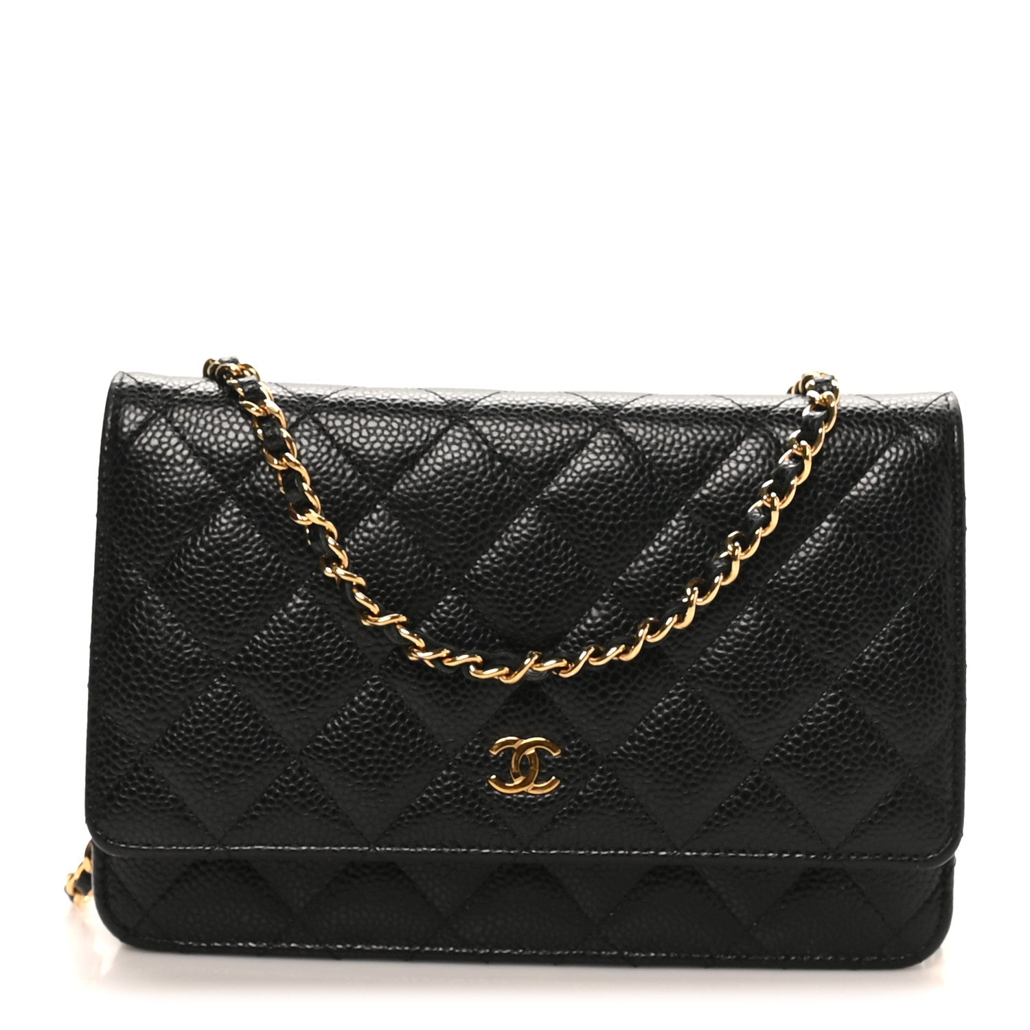 Chanel Caviar Quilted Wallet On Chain WOC Black 1 of 11