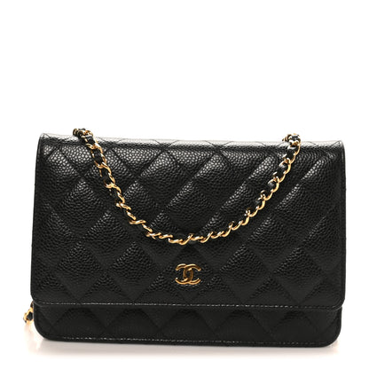 Chanel Caviar Quilted Wallet On Chain WOC Black 1 of 11