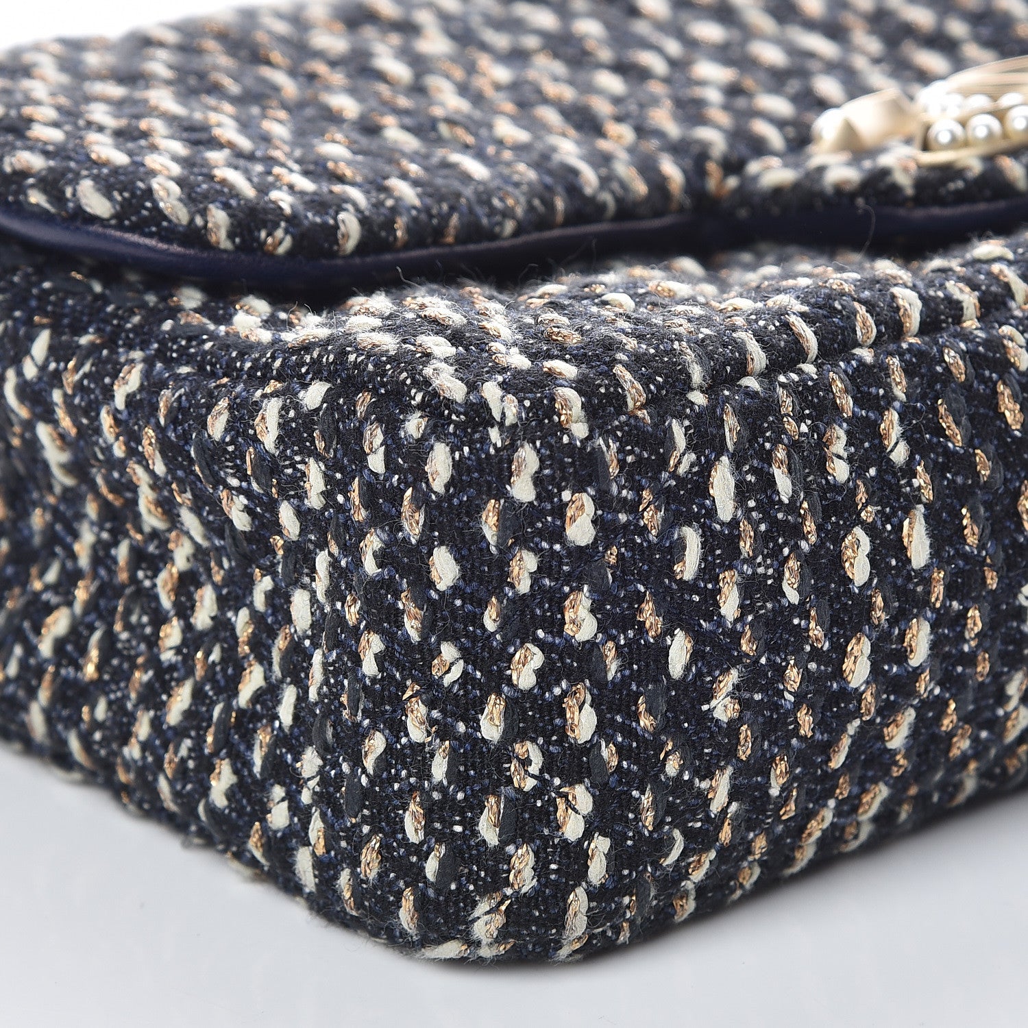Chanel Tweed Westminster Pearl Flap Multicolor 8 of 10