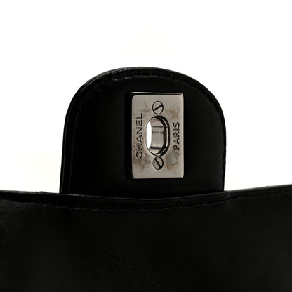 Chanel Patent Quilted Secret Label Medium Flap Black 7 of 12