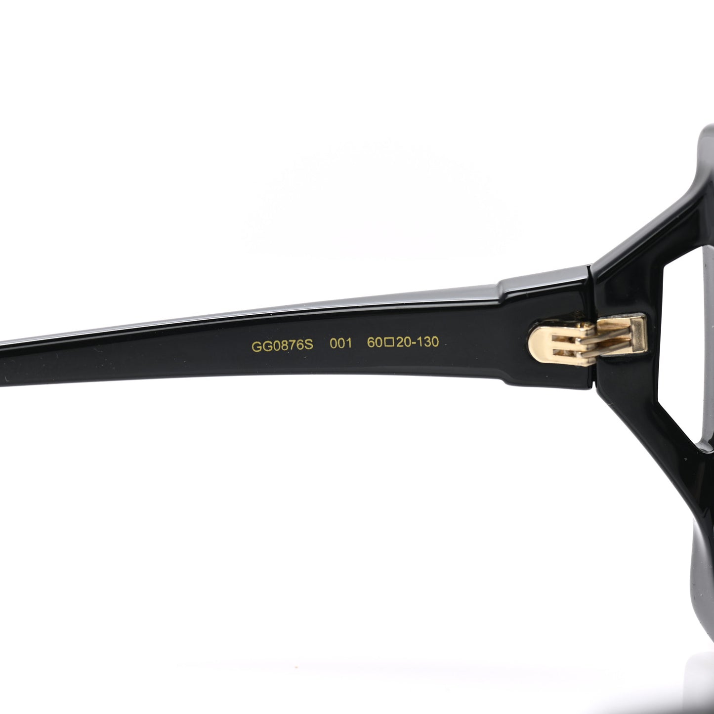 Acetate Square Frame Sunglasses GG0876S Black