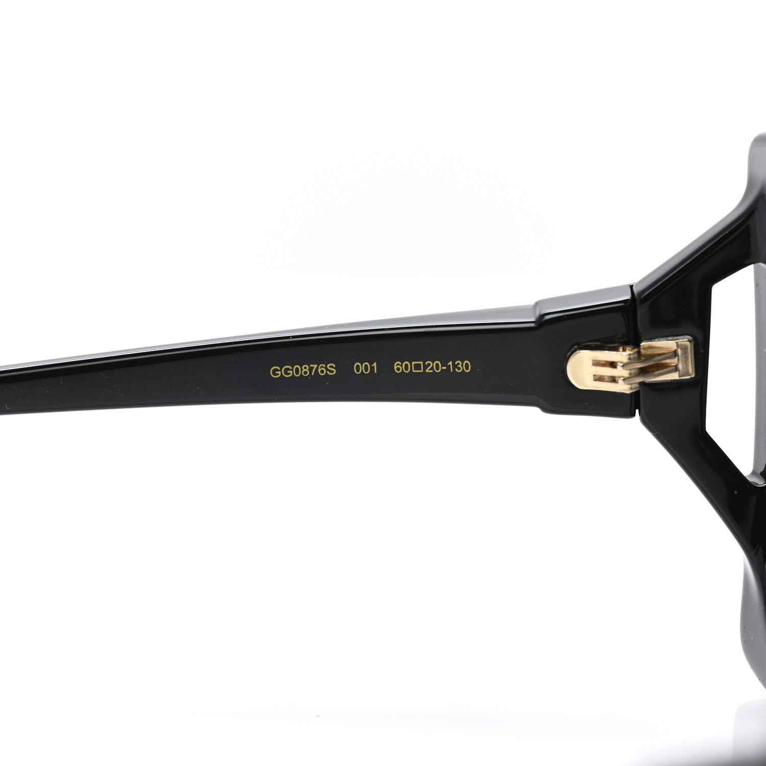Gucci Acetate Square Frame Sunglasses GG0876S Black 5 of 10