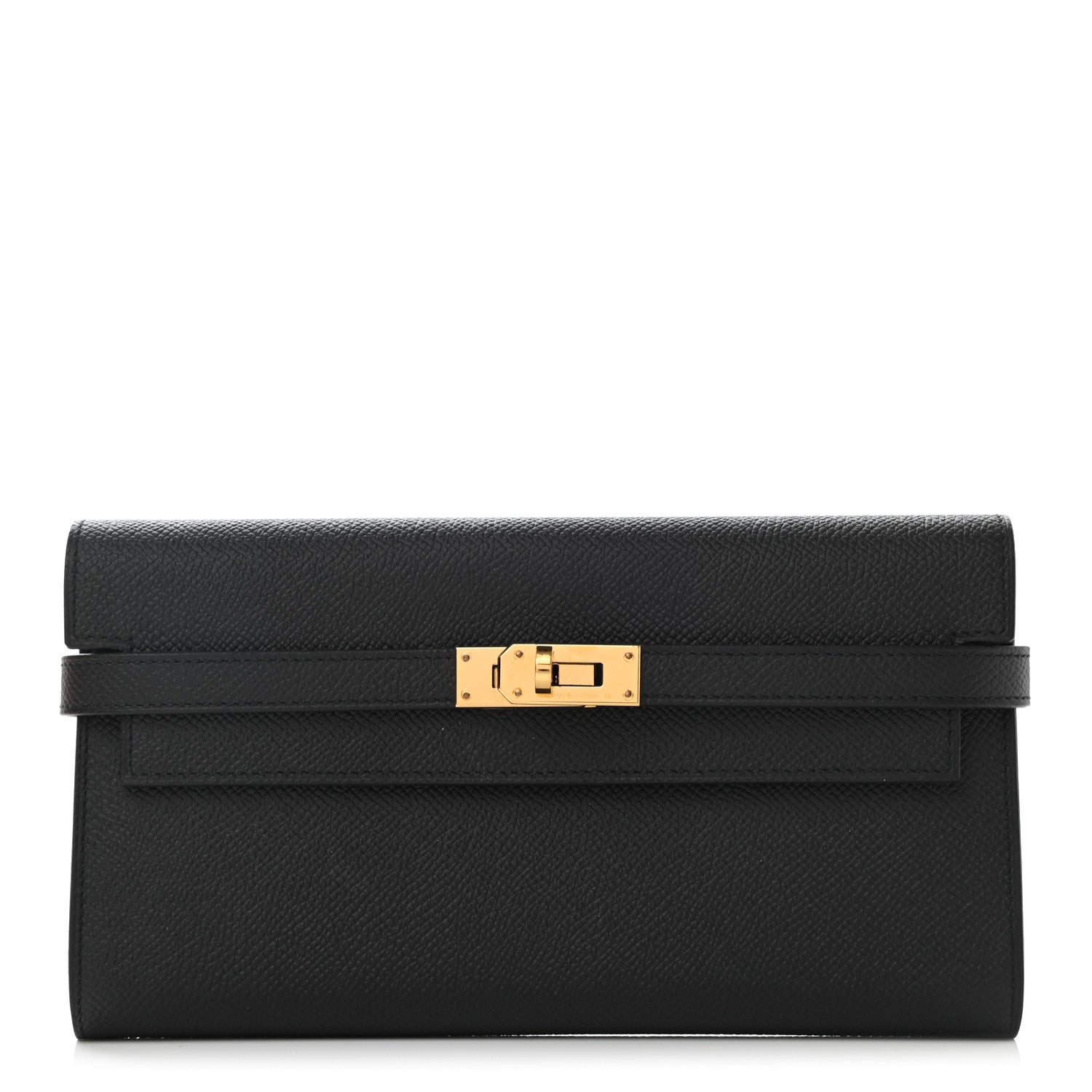 Hermes Epsom Kelly Longue Wallet Black 1 of 8
