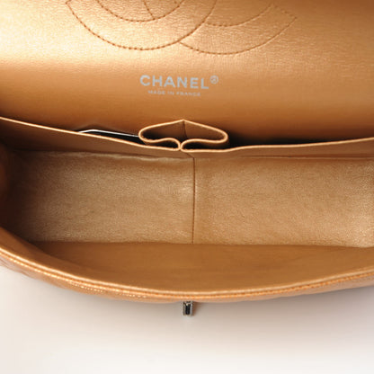 Chanel Metallic Caviar Quilted Jumbo Double Flap Copper 5 of 8
