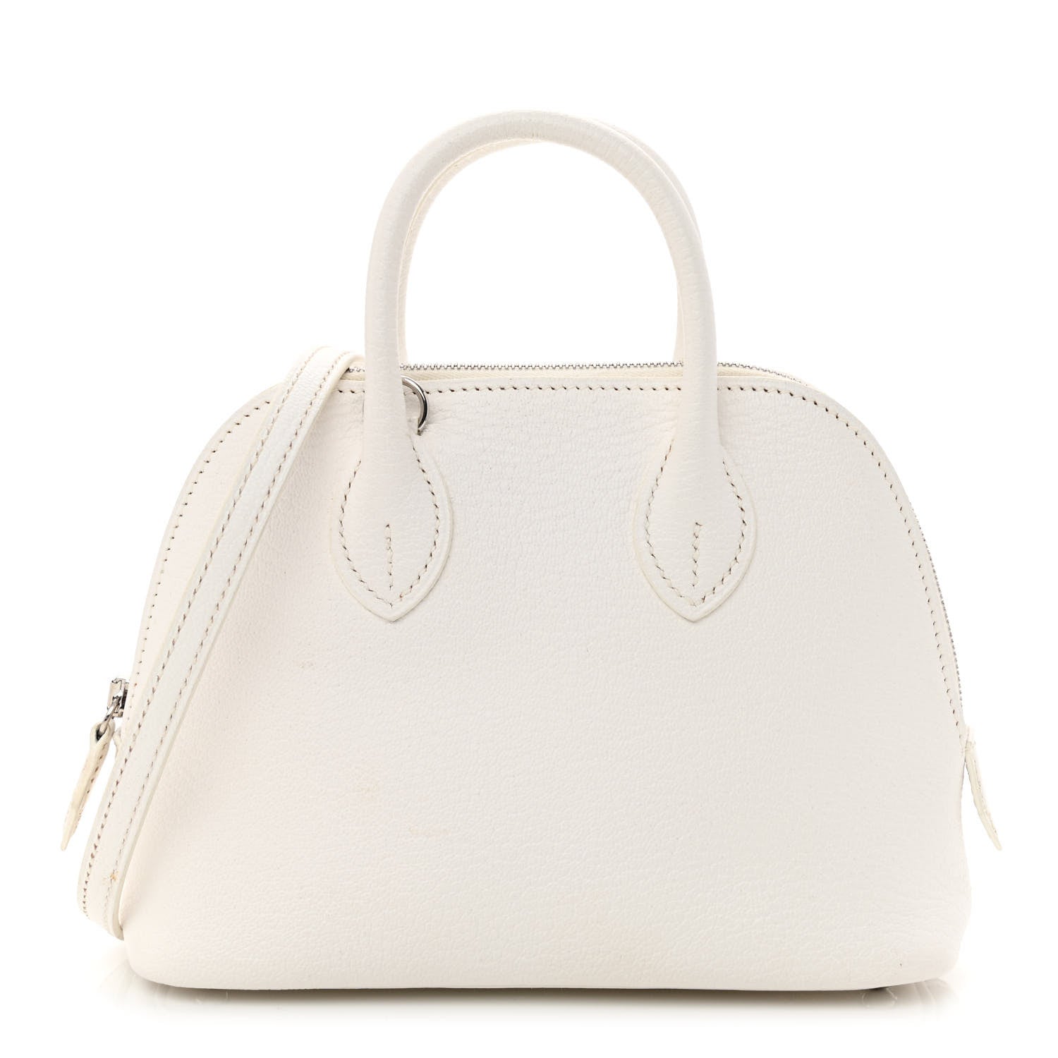 Hermes Chevre Mysore Mini 1923 Bolide White 1 of 14