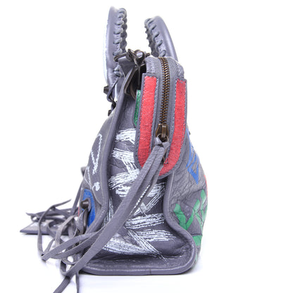 Balenciaga Agneau Graffiti All Over Classic Hardware S City Grey 15 of 15