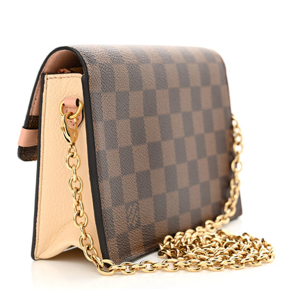 Louis Vuitton Damier Ebene Vavin Chain Wallet Creme 3 of 11
