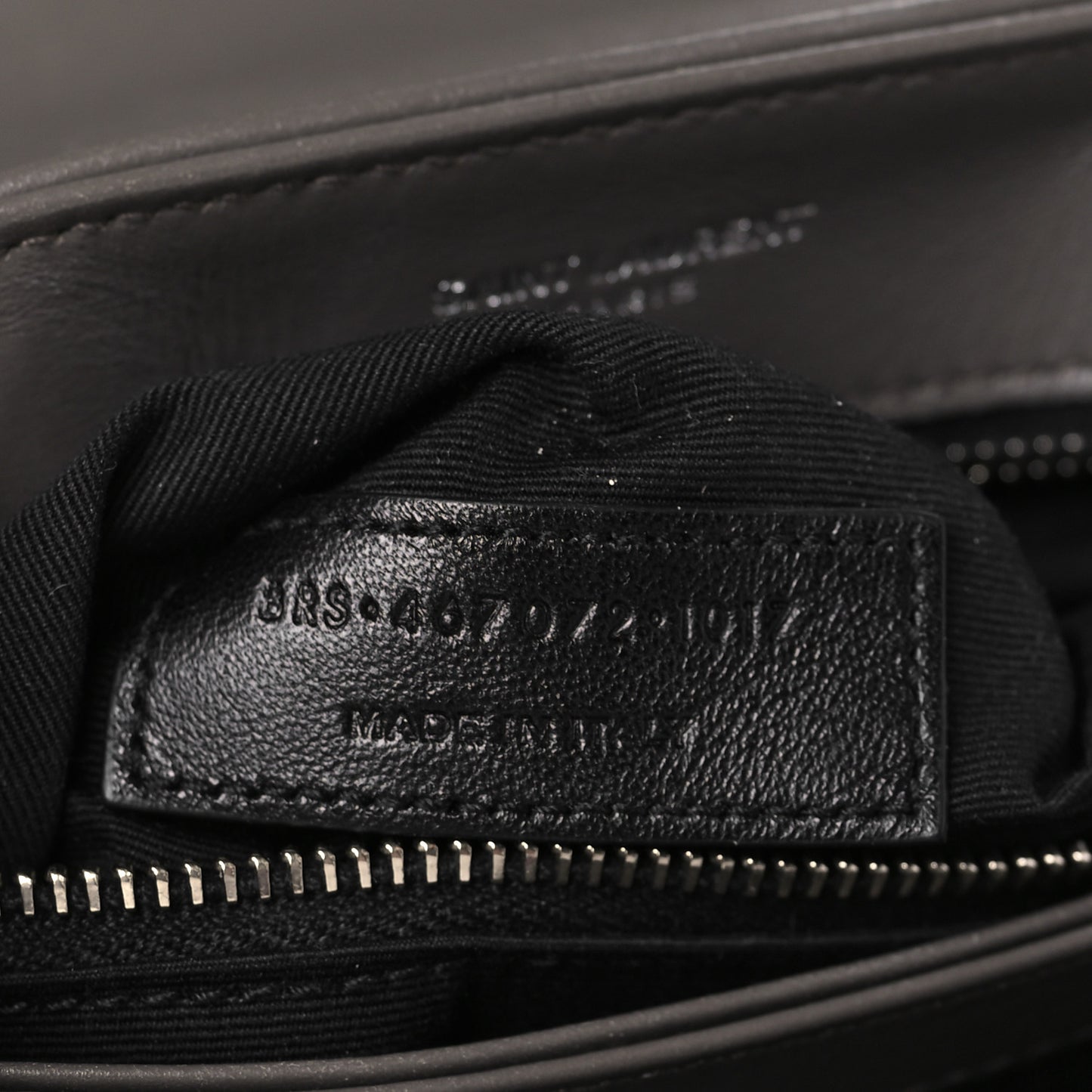 SAINT LAURENT Calfskin Y Quilted Monogram Toy Loulou Crossbody Bag Earth