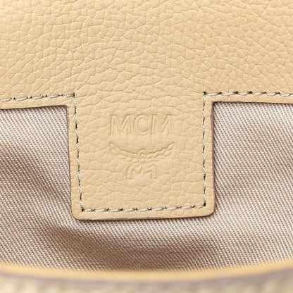 MCM Visetos Corina Foldover Crossbody Bag Latte Beige 8 of 10
