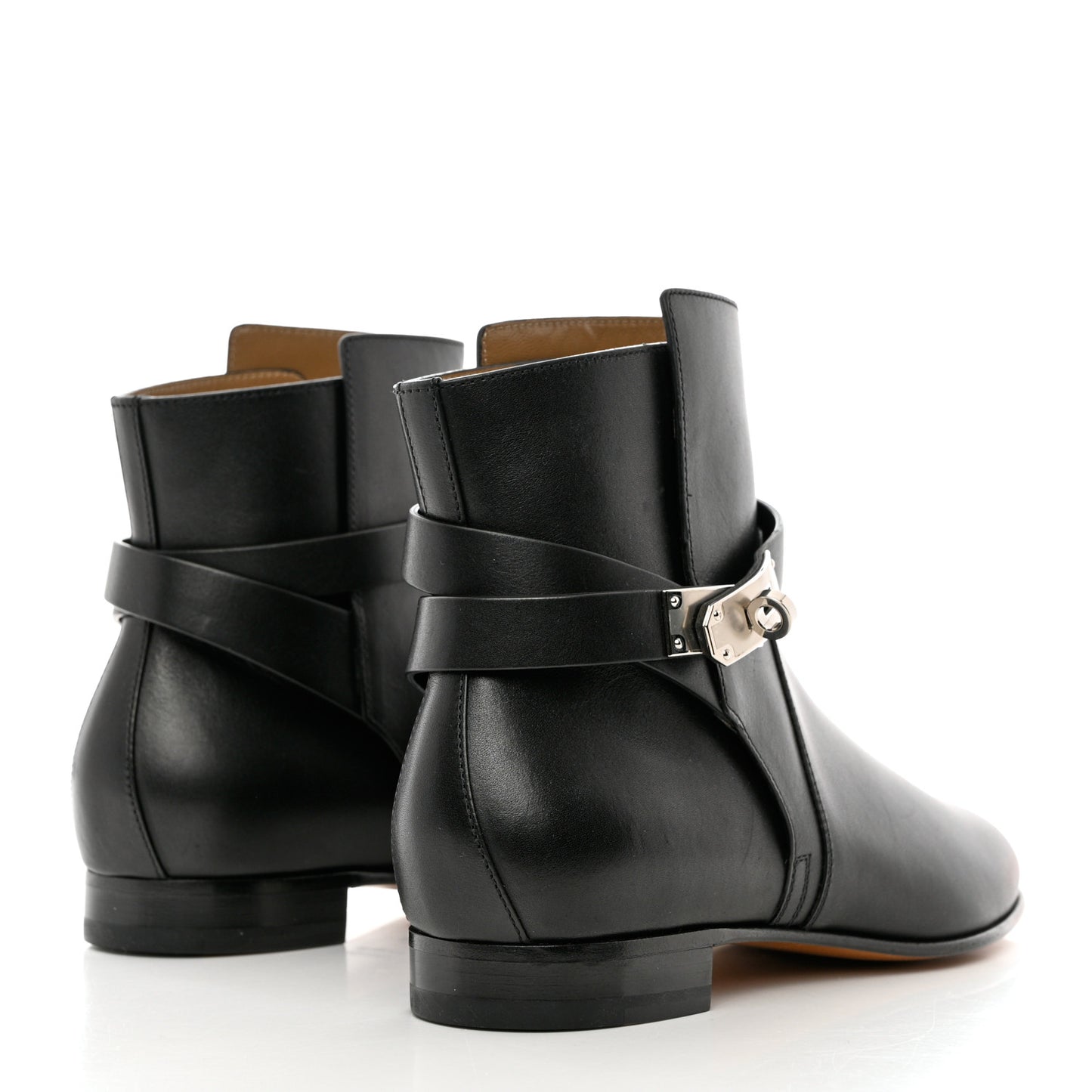Calfskin Neo Low Boots 39 Black
